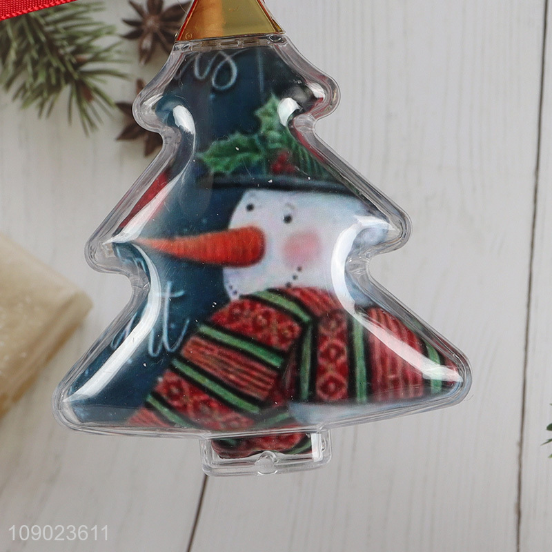 Best price xmas tree shape hanging ornaments photo frame for Christmas decoration