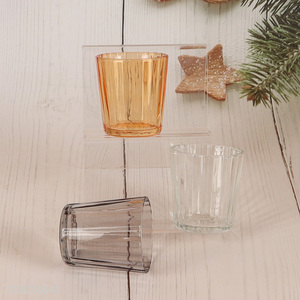 Best selling clear glass cups candles holder empty cup wholesale