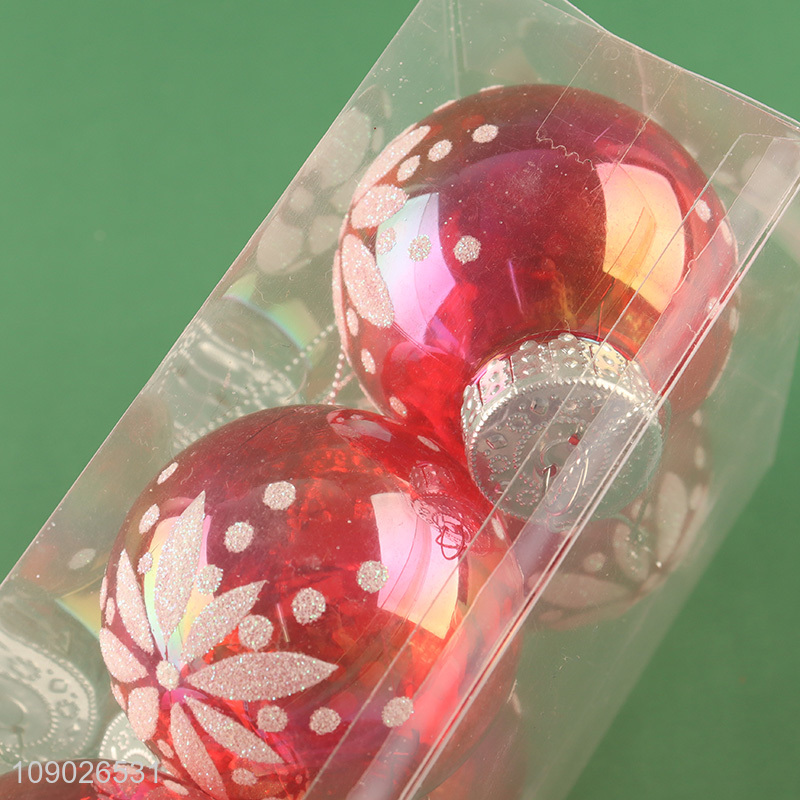 Hot selling multicolor round Christmas hanging decoration Christmas ball set