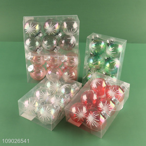 Most popular multicolor Christmas hanging decoration Christmas ball set for xmas tree