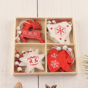 Popular products Christmas hanging ornaments wooden hanging ornaments for xmas tree