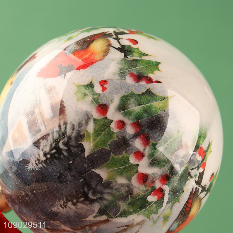 Factory price round decorative Christmas tree hanging ornaments Christmas ball