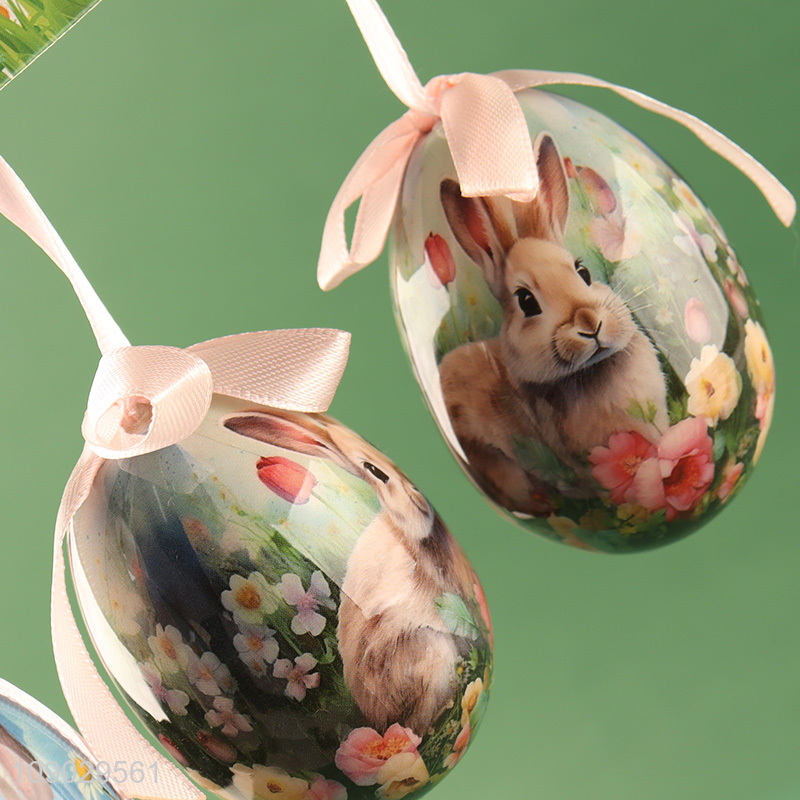 Low price 4pcs rabbit pattern Easter decoration Easter egg set wholesale