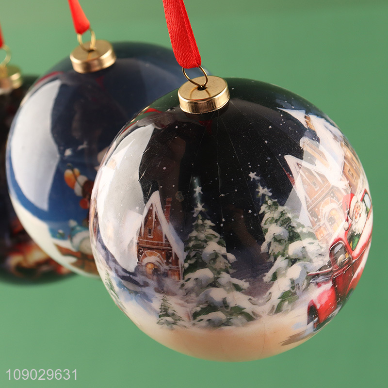 Low price 3pcs decorative Christmas tree hanging ornaments Christmas ball set