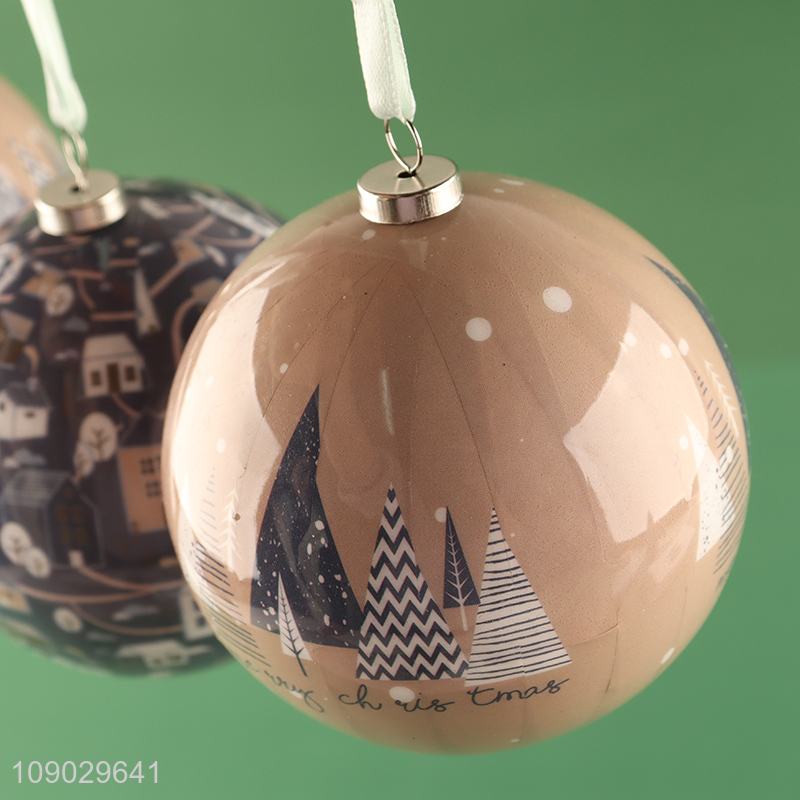 Best price 3pcs round Christmas tree hanging ornaments Christmas ball for decoration