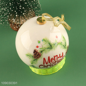 Top selling round Christmas tree hanging ornaments decorative Christmas ball wholesale