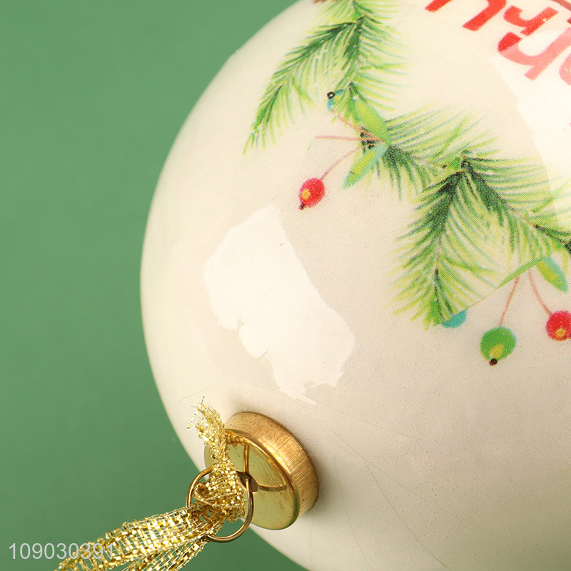 Top selling round Christmas tree hanging ornaments decorative Christmas ball wholesale