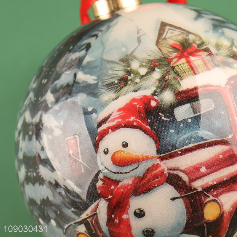 Top selling round Christmas ball Christmas tree hanging ornaments wholesale