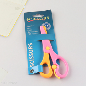 Hot products safety stainless steel blade school office paper scissors