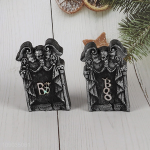 New Product Mini Tombstones Halloween Miniatures Figurine Outdoor Miniature Tombstone