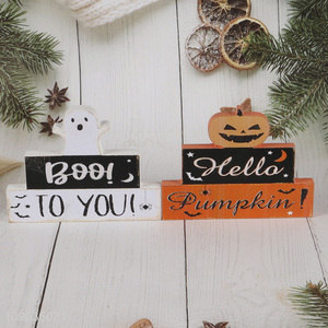 High Quality Halloween Wooden Table Signs for Halloween Tabletop Decoration