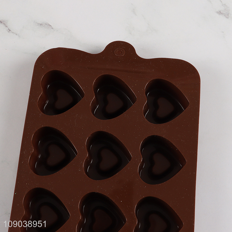 Promotional 15-Cavity Food Grade Silicone Chocolate Candy Jello Pudding Molds