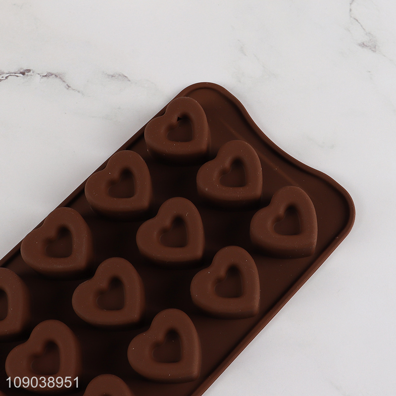 Promotional 15-Cavity Food Grade Silicone Chocolate Candy Jello Pudding Molds