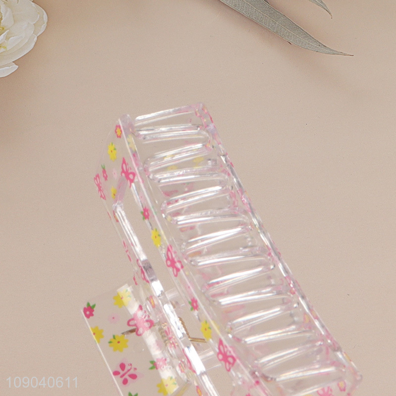 Good Quality Clear Plastic Hair Claw Clips Women Girls Hair Accessories