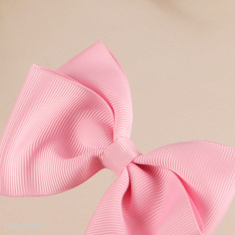 Online Wholesale Elegant Fabric Bow Hair Clips Hair Bows for Women Girls