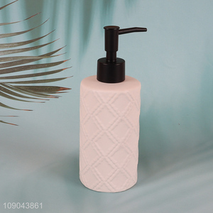 Hot Sale Embossed Ceramic Hand Sanitizer Bottle Liquid Soap Dispenser