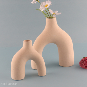 Top selling home decor Nordic style ceramic bouquet vase wholesale