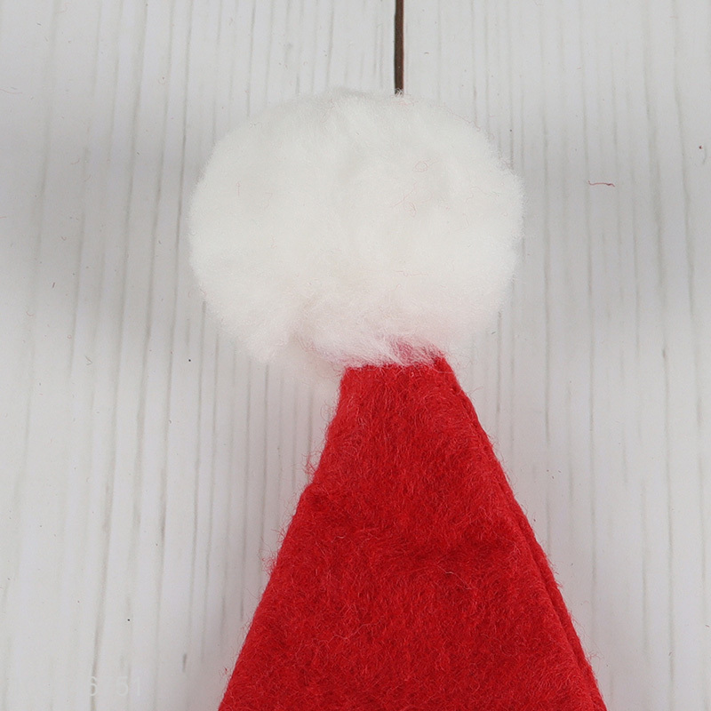 High Quality Non-woven Santa Hat Christmas Hat for Men Women Kids