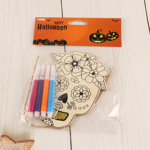 Popular products wooden diy painting board for Halloween decoration