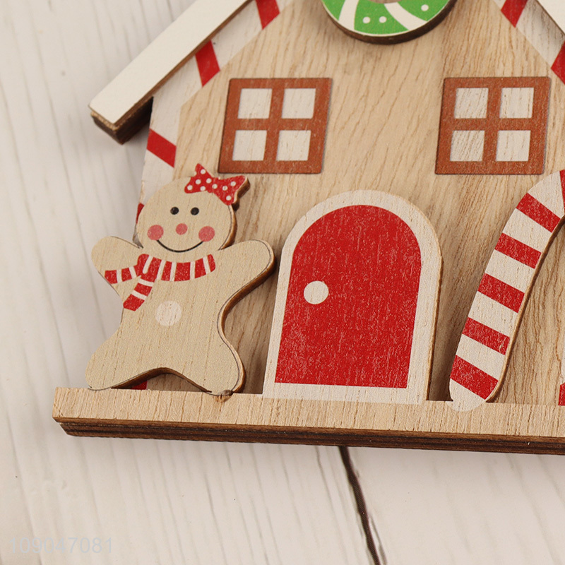 Good sale house shape Christmas hanging ornaments decoration for xmas tree