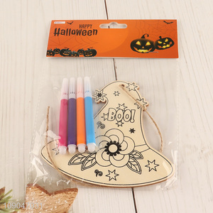 Good selling hanging Halloween holiday decoration wooden diy painting board