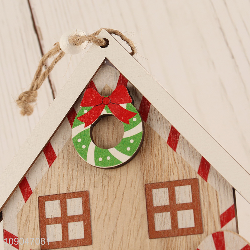 Good sale house shape Christmas hanging ornaments decoration for xmas tree