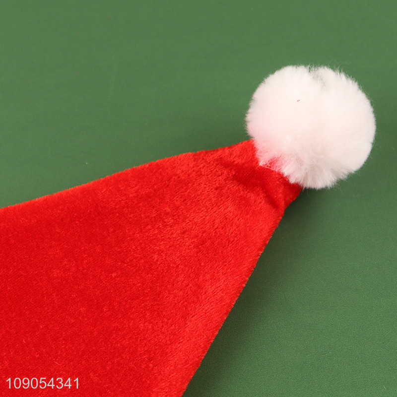 Hot Selling Non-Woven Christmas Hat Santa Hat Unisex Xmas Hat