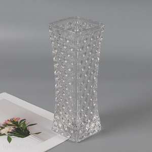 High quality glass flower vase tabletop decorative glass floral vase