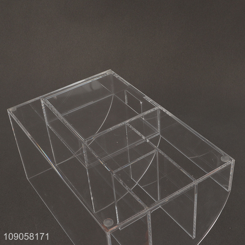 Top selling clear acrylic stationery organizer stationery storage rack