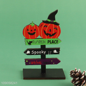 Good Quality Halloween Wooden Table Signs Ornaments Wooden Table Centerpieces