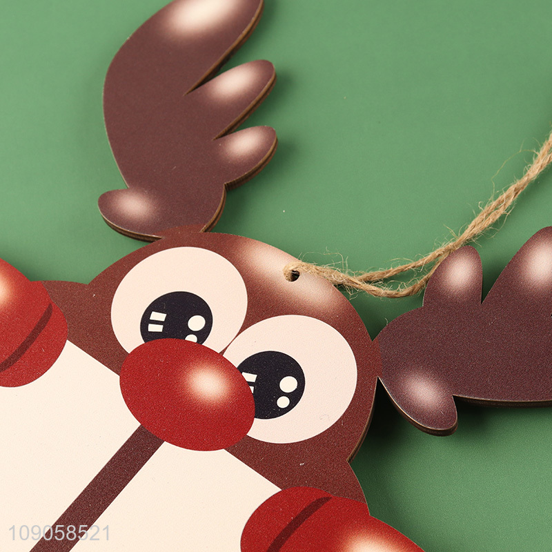 Good Quality Wooden Christmas Reindeer Advent Calendar Wooden Hanging Countdown Calendar