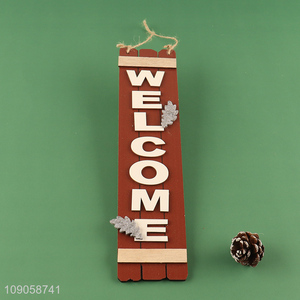 High Quality Hanging Wooden Welcome Door Sign for Front Door Farmhouse Decoration