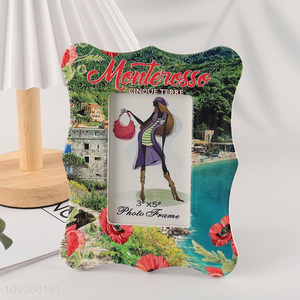 Wholesale 3X5 Inch Ceramic Picture Frame Standing Plastic Photo Frame