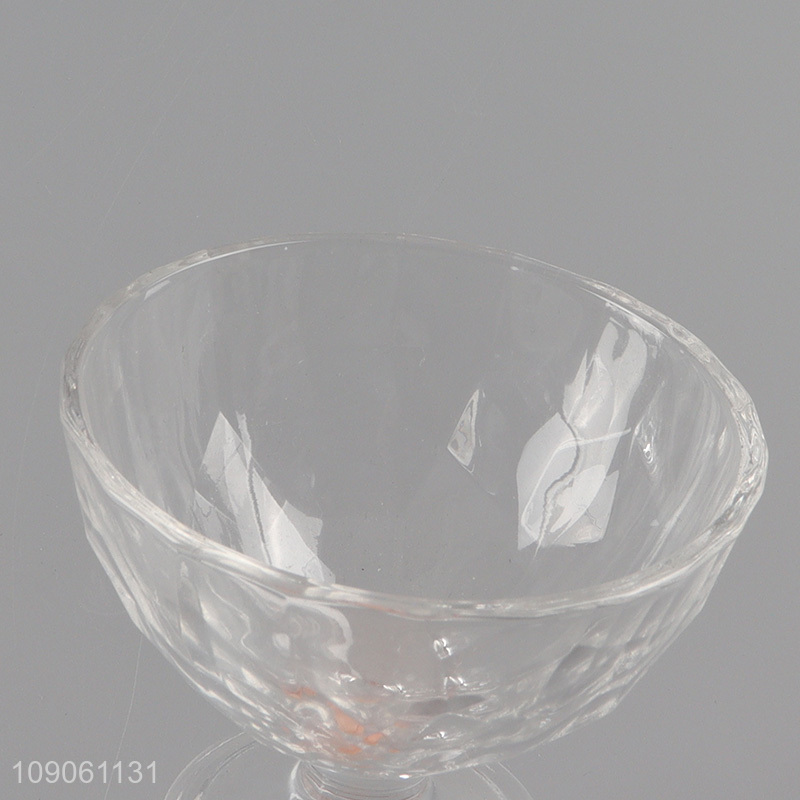 China products clear glass dessert cup salad mixing fruit cup