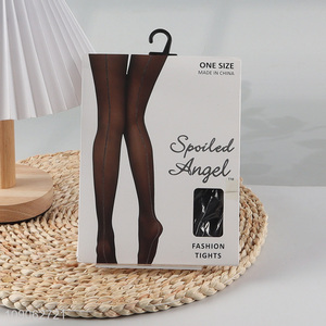 Good selling fashionable breathable women's silk stockings tights wholesale