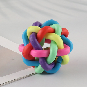 High Quality Interactive Pet Toy Cat Rainbow Ball Toy Dog Chew Toy