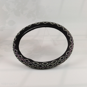 New Arrival Pleuche Steering Wheel Cover Durable Car Steering Wheel Cover