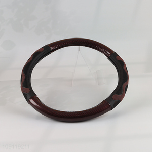 China Imports Leather Car Steering Wheel Cover Anti-Slip Steering Wheel Cover