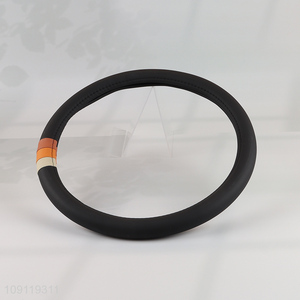 Factory Supply Universal Non-Slip Nappa Leather Car Steering Wheel Cover