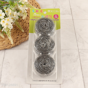 Hot products 3pcs reusable kitchen dish washing clean ball kit