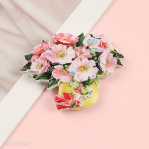 Good selling flower shape resin fridge magnet refrigerator magnet
