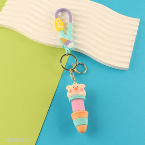 Most popular ice cream pendant portable keychain key ring