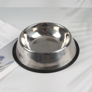 Hot Selling Stainless Steel Dog Bowl Non-Slip Cat Water Bowl