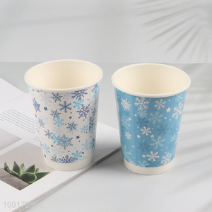 Factory Price Disposable Paper Cups Disposable Christmas Party Coffee Cups