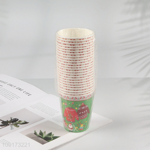China Imports 24 Pieces Christmas Paper Cups Disposable Xmas Paper Cups