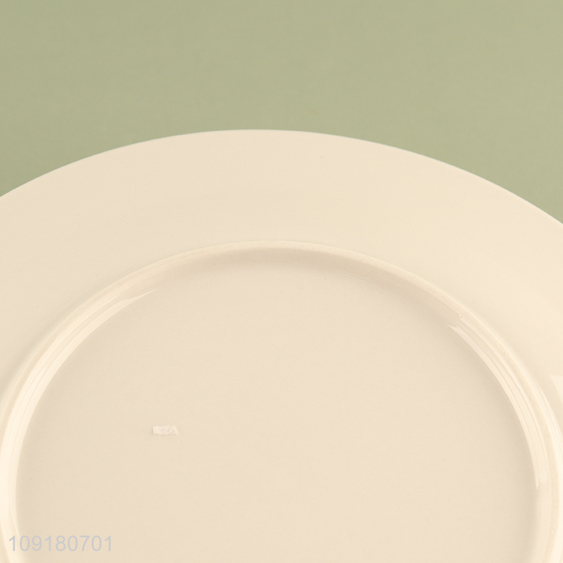 Latest design round ceramic tableware plate dinner plate