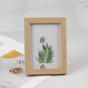 Good Quality 3.5X5 Inch Natural Wooden Picture Frame for Home Decor