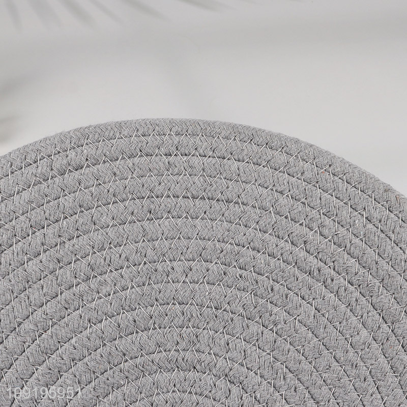 Most popular round cotton thread weave cup coaster hot pot mat