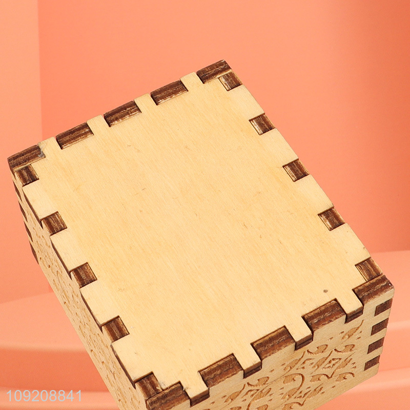 China factory home decor wooden crafts wooden music box for gifts