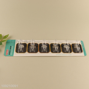 New Product Sticky Wall Hooks Adhesive Hooks Plastic Towel Hangers